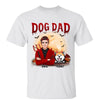 Halloween Devil Dog Dad And Peeking Dog Personalized Shirt