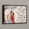 Favorite Place In The World Couple Photo Personalized Poster