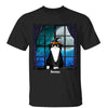 Halloween Fluffy Cats Sitting On Window Personalized Shirt