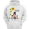 Life Is Better With Dogs Sunflower Sitting Doll Personalized Hoodie Sweatshirt