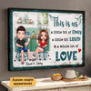 Couple Family Whole Lot Of Love Gift Personalized Poster