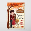 Couple Under Tree Fall Season Personalized Poster