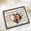 Couple Photo You Are My Missing Piece Personalized 2-Layer Wooden Plaque