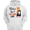 Rockin‘ The Cat Dad Life Fluffy Cats Personalized Hoodie Sweatshirt