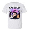 Halloween Witch And Cats Personalized Shirt