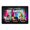 Northern Lights Walking Cats Halloween Personalized Doormat