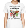 Dog Mom Cappuccino Coffee Lover Personalized Shirt