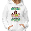 Get In Trouble Grandma And Grandkids Personalized Shirt