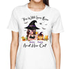 This Witch Loves Beer And Her Cats Personalized Shirt