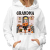 Fall Season Grandma Grandkids Front Porch Personalized Shirt