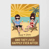 And They Lived Happily Couple Anniversary Gift For Him For Her Personalized Poster