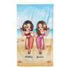 Summer Best Friends Pretty Women Personalized Beach Towel