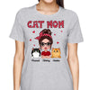 Polka Dot Pattern Doll Cat Mom Personalized Shirt