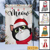 Cats Meow Christmas Personalized Garden Flag