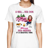 A Camping Doll Girl And Her Fur Babies Personalized Shirt