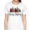 Christmas Tree Buffalo Plaid and Leopard Merry Christmas Shirt