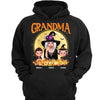 Yellow Moon Halloween Grandma Witch And Kids Personalized Shirt