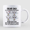 Dear Dad Swimming Champions Little Cute Kids Funny Father‘s Day Gift Personalized Mug