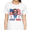 Cool Doll Birth Month Girl 4th Of July Independence Day Personalized Shirt