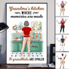 Grandma Kitchen Cooking Gift Personalized Poster