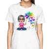 Grandma Holding Sunflower Personalized Shirt