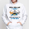 Great Men Change Little Box Cat Dad Personalized Hoodie Sweatshirt