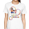 Grandma And Kids In Heart Personalized Shirt