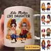 Fall Season Doll Mother And Daughters Personalized Mug