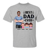 Real Man Standing Best Dad Ever Doll Kids Personalized Shirt