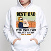 Best Dad Ever Strong Man Personalized Hoodie Sweatshirt