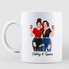 Pretty Girls Best Friends Not Sisters By Blood But Sisters By Heart Personalized Mug