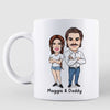 Dad Thanks For Teaching Me Funny Cartoon Caricature Personalized Mug