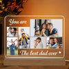 You Are The Best Dad Photo Collage Personalized Yellow Custom Shape Acrylic LED Night Light