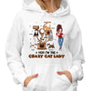 Crazy Cat Lady Pretty Woman Fluffy Cat Tree Personalized Shirt