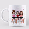 Mom Daughter Doll Sitting On Text Personalized Mug