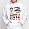 Rockin‘ Grandpa Life Caricature & Doll Kid Personalized Shirt