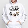 This Daddy Belongs To Peeking Dog Personalized Shirt