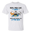 Great Men Change Little Box Cat Dad Personalized Shirt