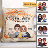 You Me And The Cats Fall Season Couples Personalized Pillow (Insert Included)