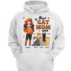 Fall Season Doll Woman Standing Best Cat Mom Ever Personalized Shirt