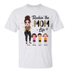 Half Leopard Rockin‘ The Mom Grandma Auntie Life Doll Woman Personalized Shirt