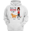 Rockin‘ The Dog Mom Life Walking Dog Personalized Hoodie Sweatshirt