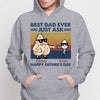 Best Dad Ever Little Cute Kids Personalized Hoodie Sweatshirt