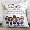 Doll Besties Sisters Siblings Are Like Star Personalized Pillow (Insert Included)