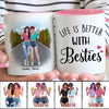 Pretty Besties Standing On The Road Personalized Mug