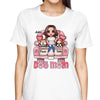 Doll Dog Mom Sitting On Car Personalized Shirt