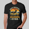 Best Buckin‘ Dad Grandpa Retro Personalized Shirt