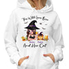 This Witch Loves Beer And Her Cats Personalized Shirt