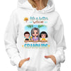 Life Is Better With Grandkids Doll Grandma At Beach Personalized Hoodie Sweatshirt