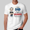 First Dad Now Grandpa Cartoon Caricature Personalized Shirt